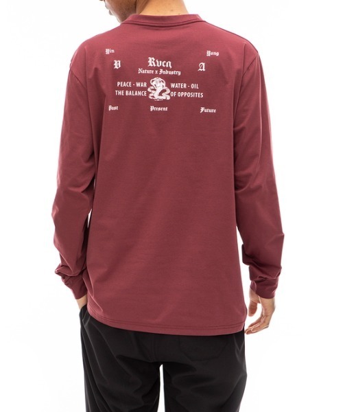 RVCA(ルーカ)の「RVCA メンズ VENOM LT ロングスリーブTシャツ【2022年秋冬モデル】/ルーカ(Tシャツ/カットソー・メンズ・ホワイト/ブラック/ボルドー・SMALL/MEDIUM/LARGE/X-LARGE)」の3枚目の写真