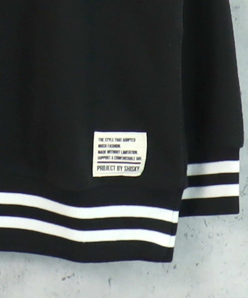 THE CASUAL（カジュアル）の「フリース ラインリブクルー＆パーカー（パーカー・キッズ・グレー系1/チャコール/ブラック系/ネイビー/ベージュ系/ベージュ/ブラック/グレイッシュベージュ/グレー系/ダークグリーン系/ネイビー系/ダークグリーン・110cm/150cm/130cm/160cm/140cm/120cm）」の13枚目の写真