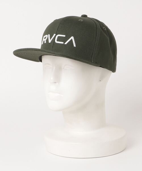 RVCA（ルーカ）の「RVCA メンズ TWILL SNAP BACK キャップ【2022年秋冬モデル】/ルーカ帽子（キャップ・メンズ・ブラック/ブラウン/グリーン・FREE）」の3枚目の写真