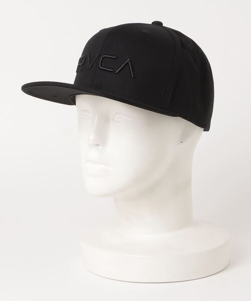 RVCA（ルーカ）の「RVCA メンズ TWILL SNAP BACK キャップ【2022年秋冬モデル】/ルーカ帽子（キャップ・メンズ・ブラック/ブラウン/グリーン・FREE）」の2枚目の写真