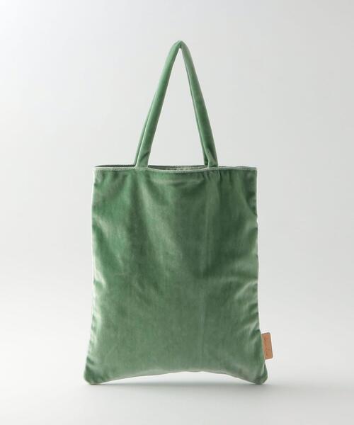 Steven Alan（スティーブンアラン）の「＜Steven Alan＞VELOR TOTE BAG/トートバッグ（トートバッグ・レディース・オレンジ/ライム/ナチュラル・FREE）」の2枚目の写真