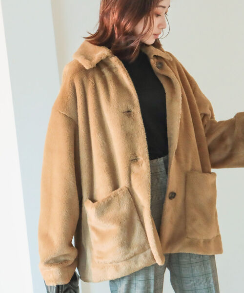 OPEN AESTHETICS ファー　ジャケット　ヴィンテージ(取り外す可能) OPEN AESTHETICS ファー ジャケット ヴィンテージ(取り外す可能)