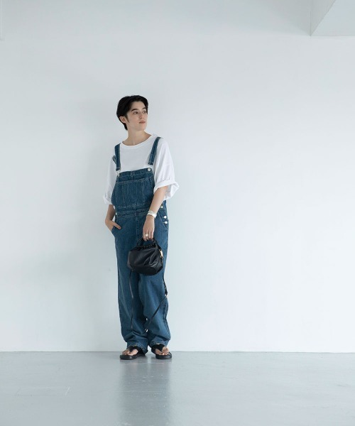 marjour（マージュール）の「DENIM SALOPETTE（サロペット/オーバーオール・レディース・ブルー・M）」の4枚目の写真