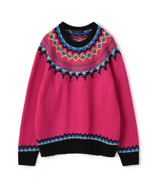 caban（キャバン）の「CABaN ウール フェアアイルハンドクルーネックプルオーバー（ニット/セーター・メンズ・ブラック系その他/ピンク系その他/グリーン系その他3・S/M）」の3枚目の写真