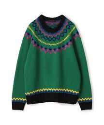 caban | CABaN ウール フェアアイルハンドクルーネックプルオーバー(ニット/セーター)