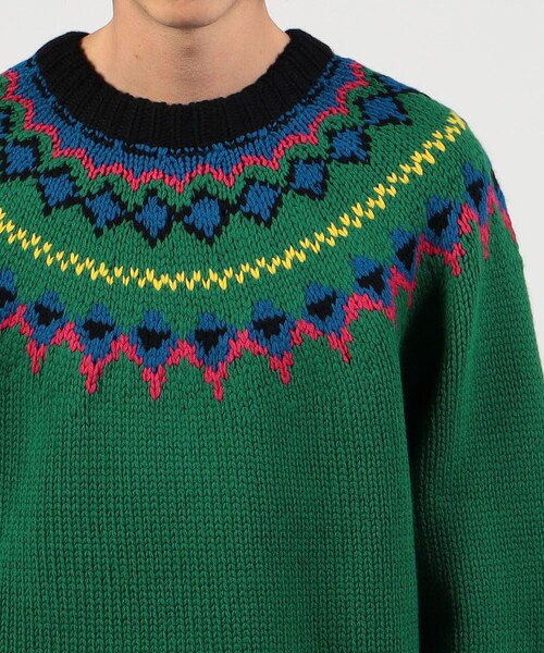 caban（キャバン）の「CABaN ウール フェアアイルハンドクルーネックプルオーバー（ニット/セーター・メンズ・ブラック系その他/ピンク系その他/グリーン系その他3・S/M）」の13枚目の写真
