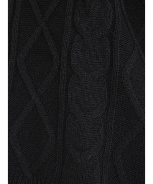 Samansa Mos2（サマンサ モスモス）の「ケーブル柄編みニットベスト（ベスト・レディース・キナリ/ベージュ/ブラック・ﾌﾘ-）」の16枚目の写真