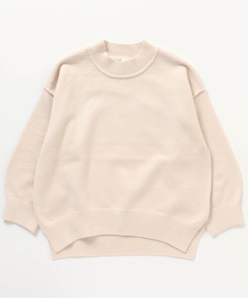 apres les cours(アプレレクール)の「【お洗濯で洗濯OK】スウェットライクニット_ウォッシャブル(ニット/セーター・キッズ・アイボリー/ミント/イエロー/パープル/ブラウン・100/140/130/80/90/110/120)」の17枚目の写真