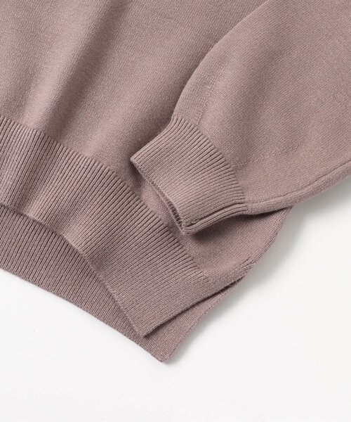 apres les cours(アプレレクール)の「【お洗濯で洗濯OK】スウェットライクニット_ウォッシャブル(ニット/セーター・キッズ・アイボリー/ミント/イエロー/パープル/ブラウン・100/140/130/80/90/110/120)」の19枚目の写真