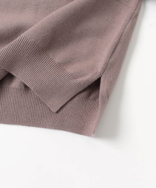 apres les cours(アプレレクール)の「【お洗濯で洗濯OK】スウェットライクニット_ウォッシャブル(ニット/セーター・キッズ・アイボリー/ミント/イエロー/パープル/ブラウン・100/140/130/80/90/110/120)」の16枚目の写真