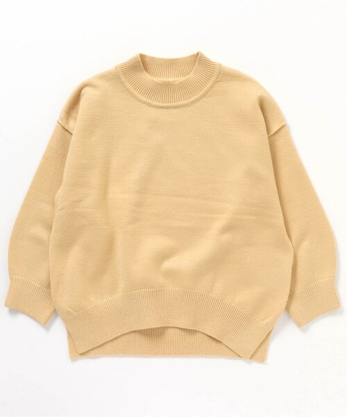 apres les cours(アプレレクール)の「【お洗濯で洗濯OK】スウェットライクニット_ウォッシャブル(ニット/セーター・キッズ・アイボリー/ミント/イエロー/パープル/ブラウン・100/140/130/80/90/110/120)」の22枚目の写真