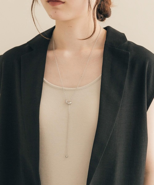 SMELLY（スメリー）の「ボールチェーンニュアンストップYジネックレス（ネックレス・レディース・シルバー/ゴールド・-）」の2枚目の写真