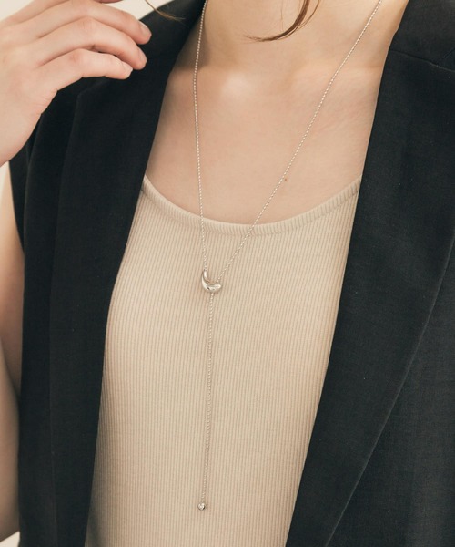 SMELLY（スメリー）の「ボールチェーンニュアンストップYジネックレス（ネックレス・レディース・シルバー/ゴールド・-）」の3枚目の写真