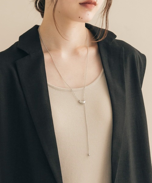 SMELLY（スメリー）の「ボールチェーンニュアンストップYジネックレス（ネックレス・レディース・シルバー/ゴールド・-）」の4枚目の写真