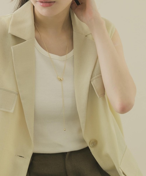 SMELLY（スメリー）の「ボールチェーンニュアンストップYジネックレス（ネックレス・レディース・シルバー/ゴールド・-）」の12枚目の写真