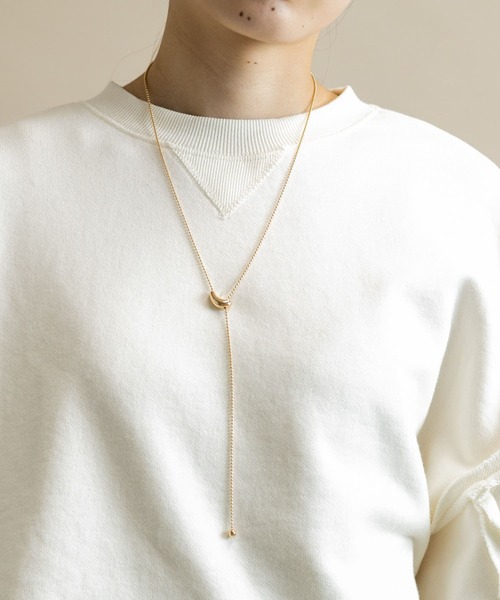 SMELLY（スメリー）の「ボールチェーンニュアンストップYジネックレス（ネックレス・レディース・シルバー/ゴールド・-）」の14枚目の写真