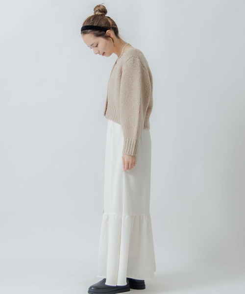 flower（フラワー）の「ホリデーニットカーディガン（カーディガン/ボレロ・レディース・ベージュ/ピンク/アイボリー・FREE）」の19枚目の写真