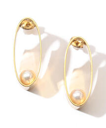 TOMORROWLAND  | 【別注】januka×TOMORROWLAND サークル パールピアス(ピアス（両耳用）)