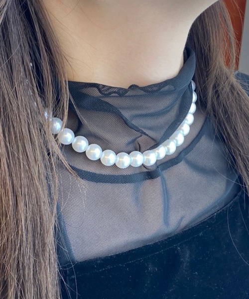 WEGO（ウィゴー）の「WEGO/BIGパールネックレス（ネックレス・レディース・ホワイト系その他・FREE）」の5枚目の写真