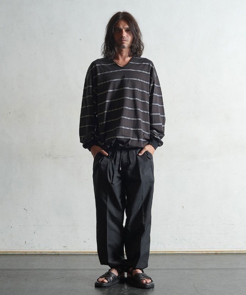 EGO TRIPPING（エゴトリッピング）の「mlt4123-VINTAGEBORDER TEE Tシャツ（Tシャツ/カットソー・メンズ・ベージュ/ブラウン・48/46）」の15枚目の写真