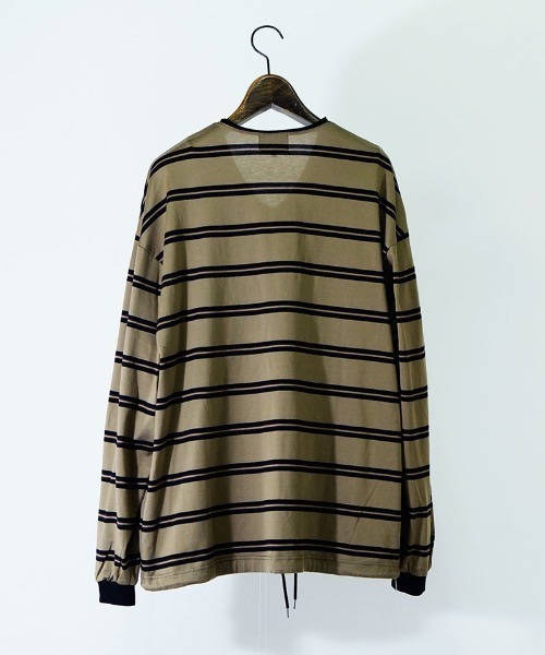 EGO TRIPPING（エゴトリッピング）の「mlt4123-VINTAGEBORDER TEE Tシャツ（Tシャツ/カットソー・メンズ・ベージュ/ブラウン・48/46）」の9枚目の写真