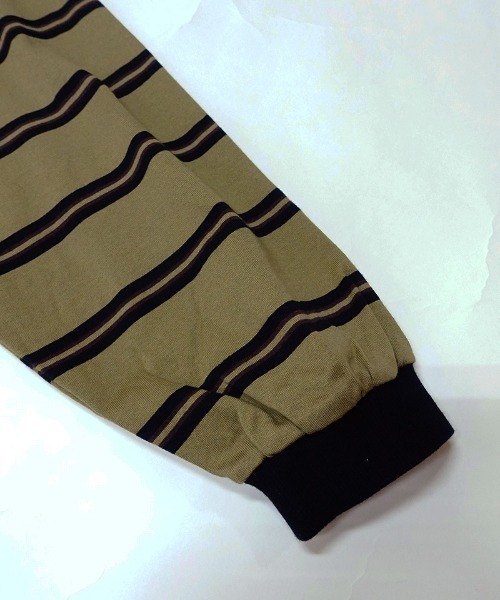 EGO TRIPPING（エゴトリッピング）の「mlt4123-VINTAGEBORDER TEE Tシャツ（Tシャツ/カットソー・メンズ・ベージュ/ブラウン・48/46）」の8枚目の写真