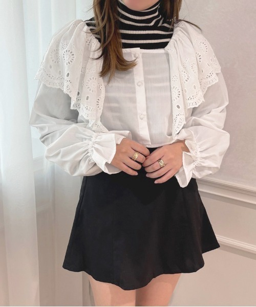 apres jour(アプレジュール)の「ボーダータートルトップス【ZOZOTOWN限定アイテム】(ニット/セーター・レディース・ピンク系その他/グレイッシュベージュ/ブラック系その他・フリー/X-LARGE)」の5枚目の写真