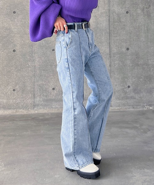 PAGEBOY（ページボーイ）の「フロントラインジーンズ（デニムパンツ