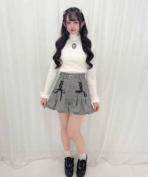 Honey Cinnamon（ハニーシナモン）の「フロントレースアップショート 