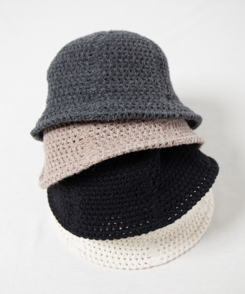 RACAL（ラカル）の「Low-gauge Busket Knit Tulip Hat