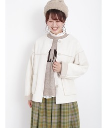 Samansa Mos2 | リバーシブルボアコート(その他アウター)