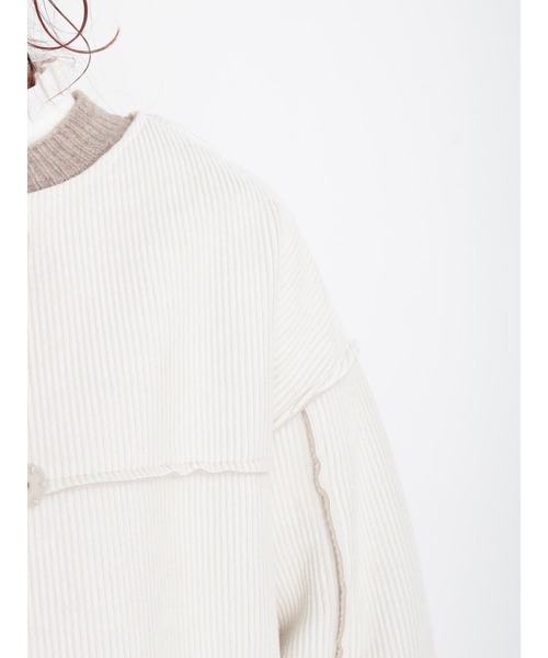 Samansa Mos2（サマンサ モスモス）の「リバーシブルボアコート（その他アウター・レディース・ベージュ/チャコール/オフホワイト・ﾌﾘ-）」の22枚目の写真