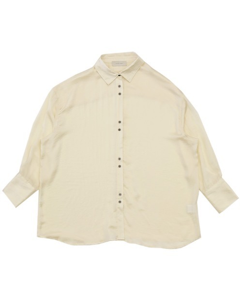 select MOCA（セレクトモカ）の「【ZOZO限定】ダブルボタンビンテージサテンオーバーシャツ（シャツ/ブラウス・レディース・アイボリー/グレー/グレイッシュベージュ/ネイビー・FREE）」の13枚目の写真