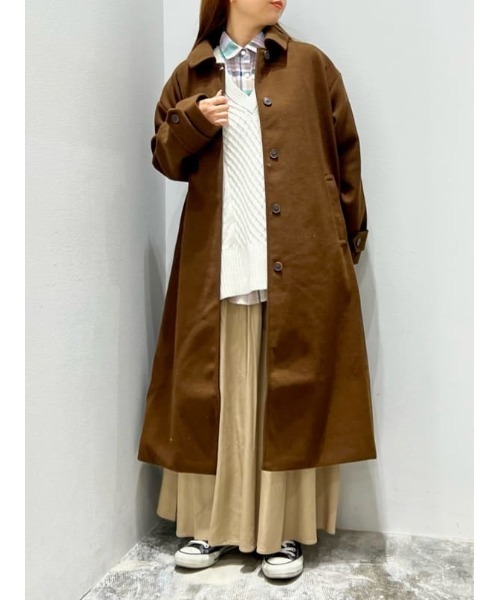 AMERICAN HOLIC（アメリカンホリック）の「とろみバックタックBIGシャツ（シャツ/ブラウス・レディース・ピンク/イエロー/ベージュ・L/M）」の4枚目の写真