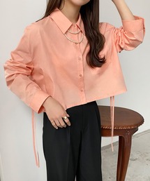 サイドギャザーショートシャツ