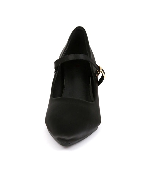 フロントストラップサテンローヒールラメパンプス（パンプス）｜Retica（レティカ）