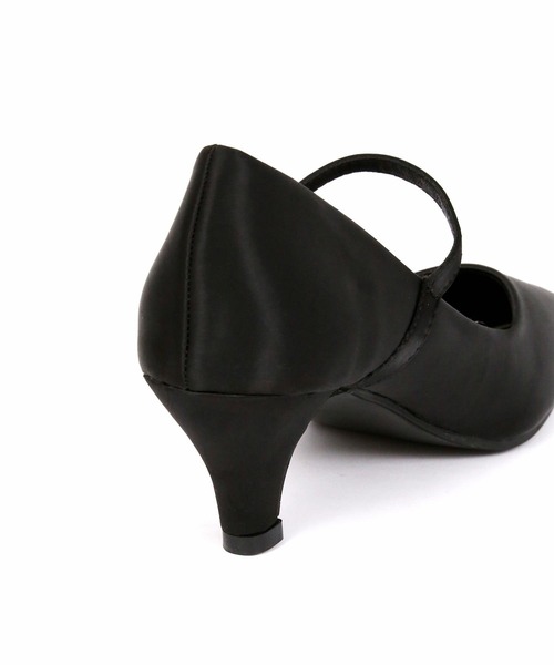 フロントストラップサテンローヒールラメパンプス（パンプス）｜Retica（レティカ）