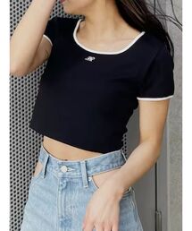 EVRIS | リンガーショートTシャツ(Tシャツ/カットソー)