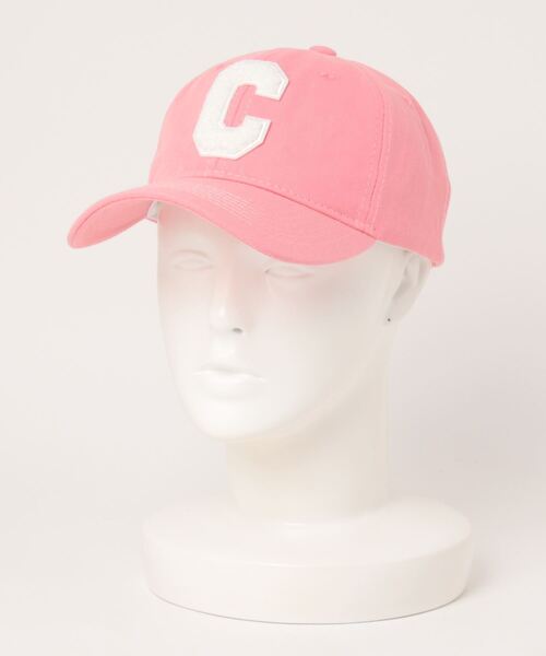 clear（クリア）の「イニシャルボアワッペンキャップ/帽子（キャップ・レディース・ベージュ/ブルー/イエロー/ブラック/ピンク・F）」の5枚目の写真