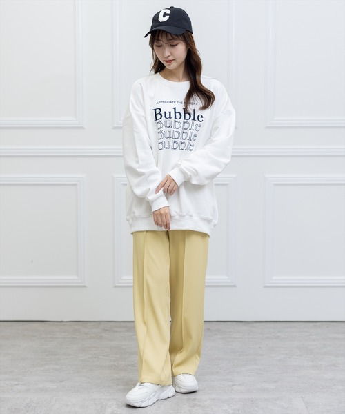 clear（クリア）の「イニシャルボアワッペンキャップ/帽子（キャップ・レディース・ベージュ/ブルー/イエロー/ブラック/ピンク・F）」の9枚目の写真