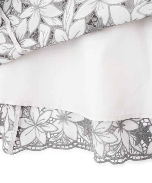 PROPORTION BODY DRESSING（プロポーションボディドレッシング）の「エンブロイダリーケミカルマーメイドスカート / 1213120215（スカート・レディース・オフホワイト/ブルー・MEDIUM/SMALL）」の16枚目の写真