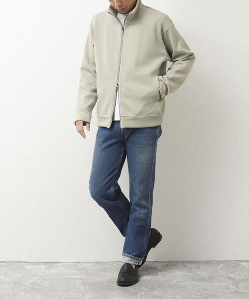 NOLLEY'S goodman（ノーリーズグッドマン）の「DRIVERS KNIT ドライバーズニット スタンドカラー（カーディガン/ボレロ・メンズ・サックスブルー/グレイッシュベージュ/ダークネイビー・M/L）」の19枚目の写真