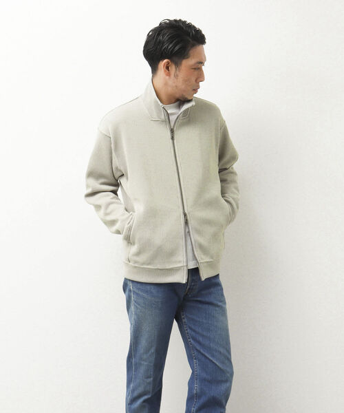 NOLLEY'S goodman（ノーリーズグッドマン）の「DRIVERS KNIT ドライバーズニット スタンドカラー（カーディガン/ボレロ・メンズ・サックスブルー/グレイッシュベージュ/ダークネイビー・M/L）」の20枚目の写真