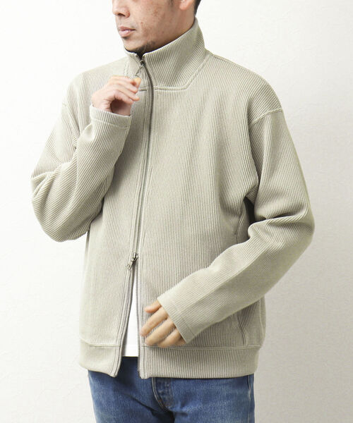 NOLLEY'S goodman（ノーリーズグッドマン）の「DRIVERS KNIT ドライバーズニット スタンドカラー（カーディガン/ボレロ・メンズ・サックスブルー/グレイッシュベージュ/ダークネイビー・M/L）」の21枚目の写真