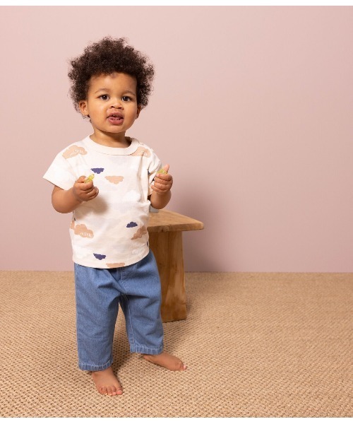PETIT BATEAU(プチバトー)の「プリント半袖Tシャツ(Tシャツ/カットソー・キッズ・ホワイト/オフホワイト・18MONTH/24MONTH/12MONTH/36MONTH)」の2枚目の写真