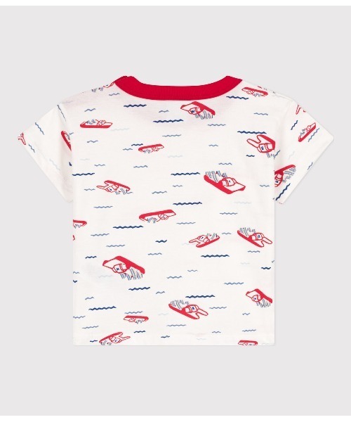 PETIT BATEAU(プチバトー)の「プリント半袖Tシャツ(Tシャツ/カットソー・キッズ・ホワイト/オフホワイト・18MONTH/24MONTH/12MONTH/36MONTH)」の7枚目の写真