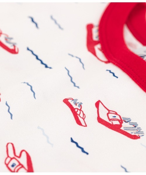 PETIT BATEAU(プチバトー)の「プリント半袖Tシャツ(Tシャツ/カットソー・キッズ・ホワイト/オフホワイト・18MONTH/24MONTH/12MONTH/36MONTH)」の5枚目の写真