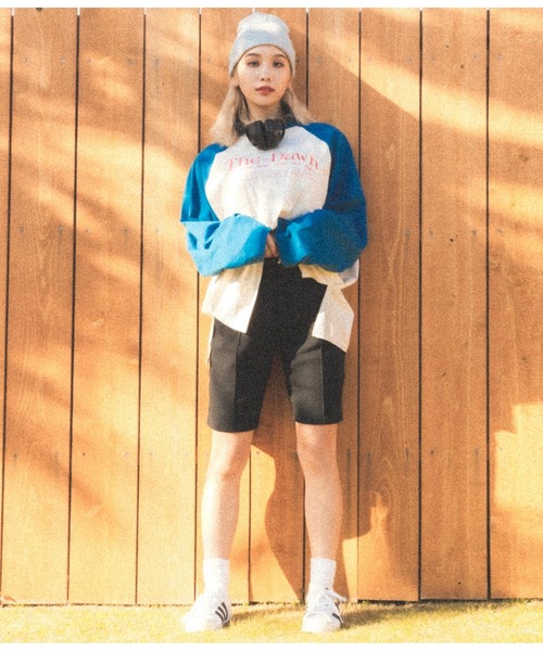 ANAP（アナップ）の「テレコリブハーフレギンスパンツ（その他パンツ・レディース・ブラック/ブラウン・FREE）」の6枚目の写真