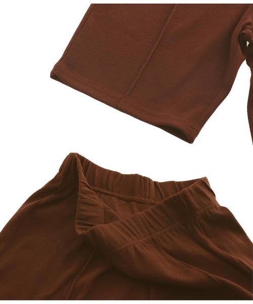 ANAP（アナップ）の「テレコリブハーフレギンスパンツ（その他パンツ・レディース・ブラック/ブラウン・FREE）」の12枚目の写真