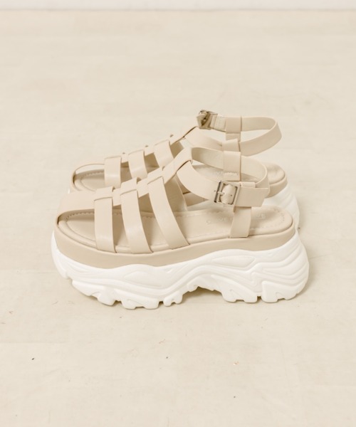 OLIVE des OLIVE（オリーブデオリーブ）の「スニーカー底グルカサンダル（サンダル・レディース・アイボリー/ブラック・SMALL/MEDIUM/LARGE）」の12枚目の写真